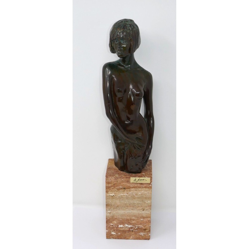 Marga Bronze Woman Sculpture by Paor Spain